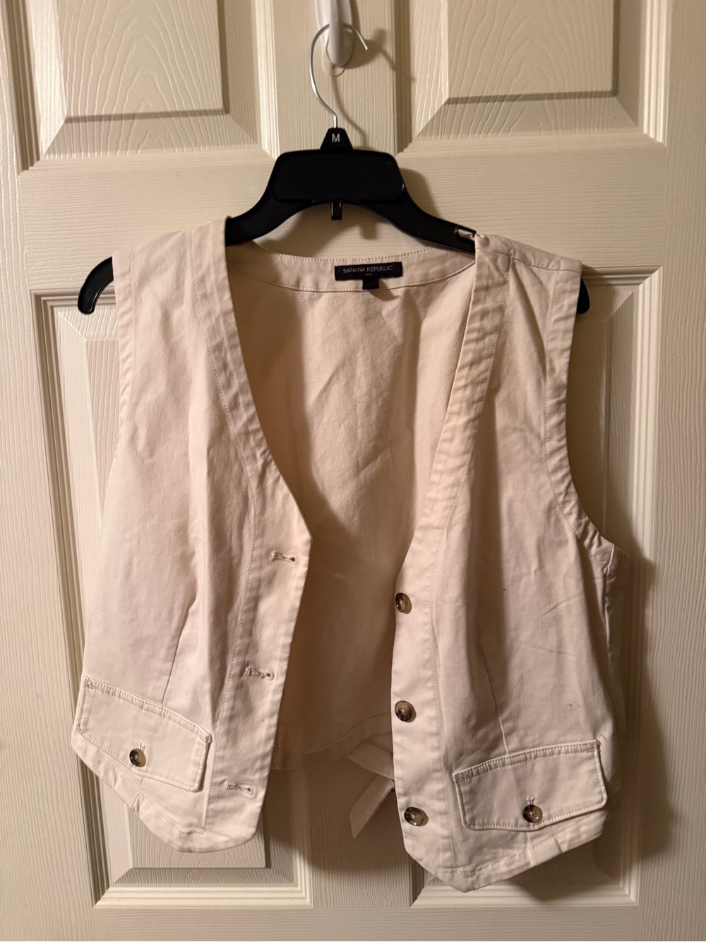 Banana Republic Off-White Women's Tailored Vest